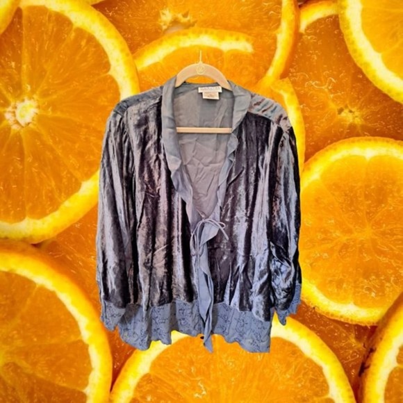 SILHOUETTES Gray Open Front‎ Sweater Size 2X - Picture 1 of 4